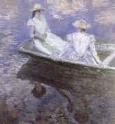 Claude Monet Young Girls in a boat Germany oil painting artist